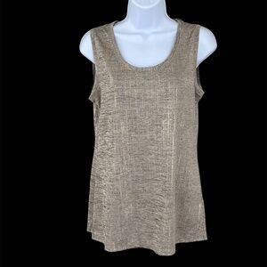 Susan Graver metallic tank top, size XS, like new!
